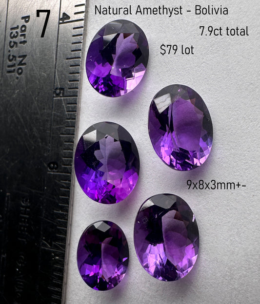 Amethyst - Natural - Bolivia - 7.9ct total