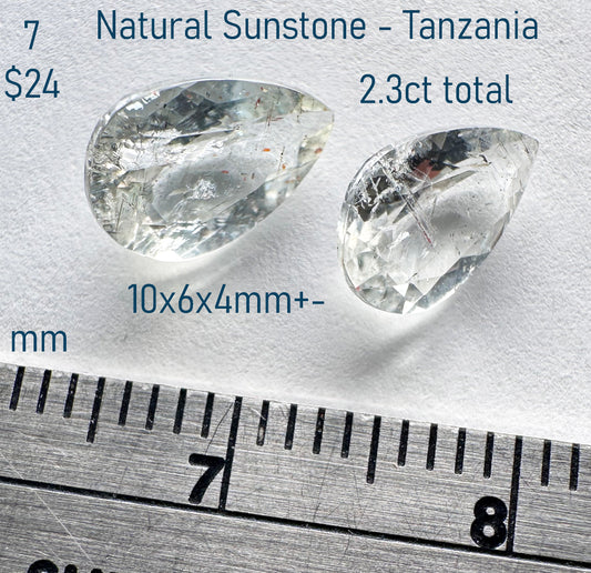 Sunstone - Natural - Tanzania - 2.3ct total