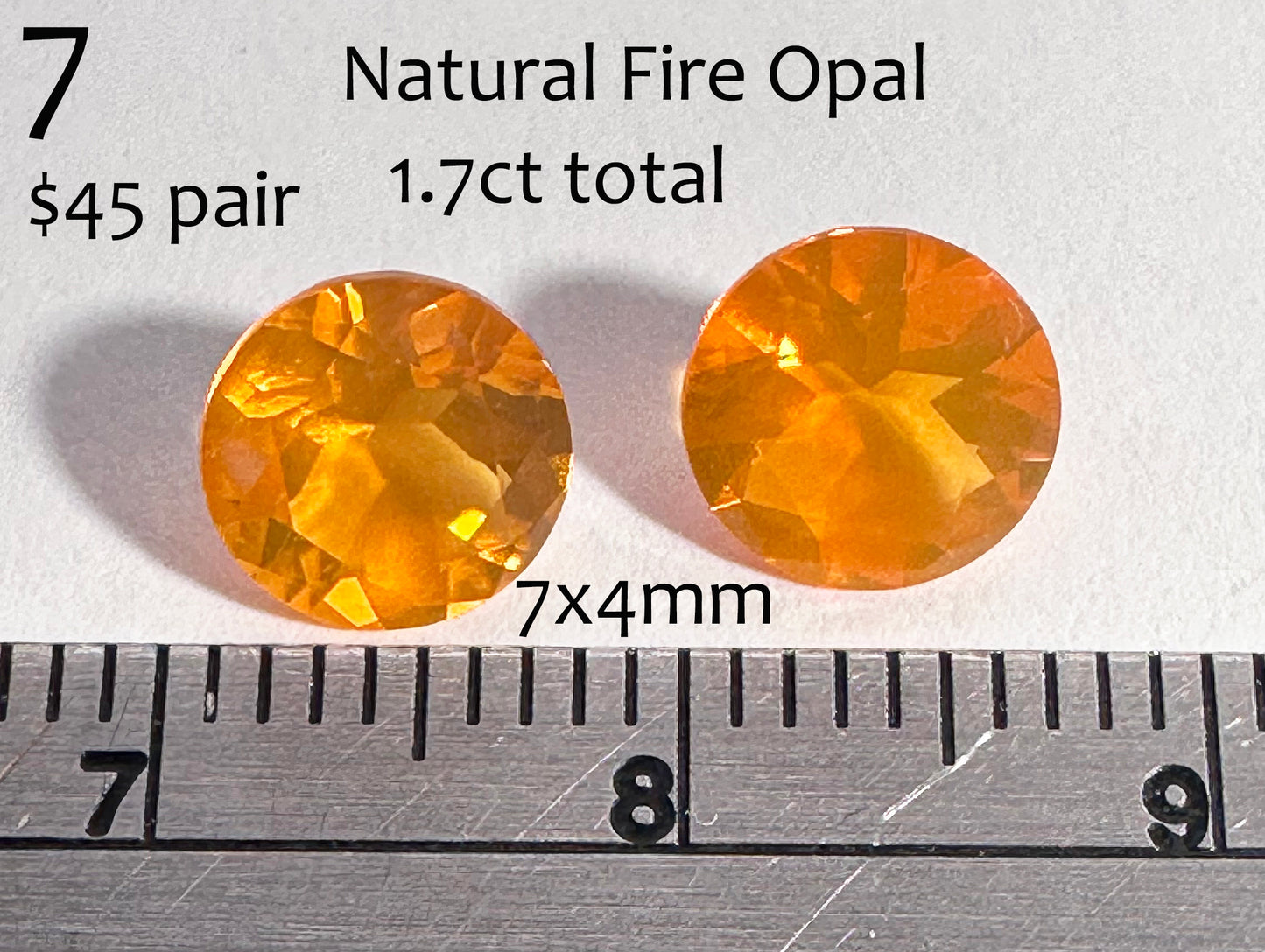 Fire Opal - Natural - Mexico - 1.7ct