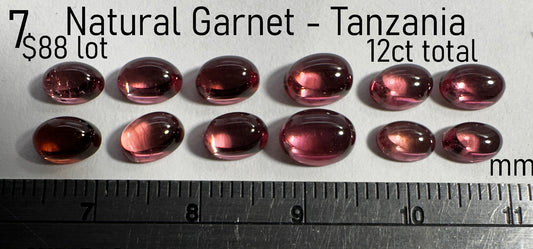 Garnet - Natural - Tanzania - 12ct total