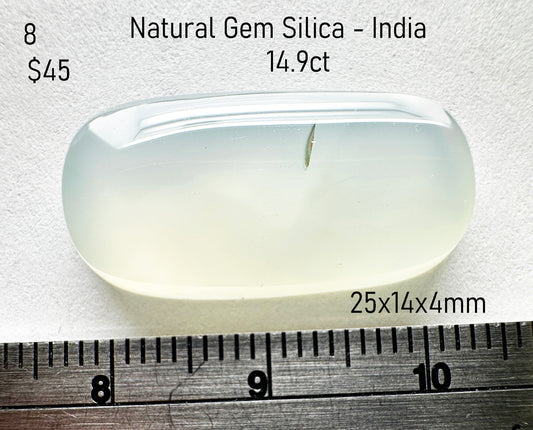Gem Silica - Natural - India - 14.9ct