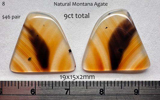 Agate - Natural - Montana - 9ct total