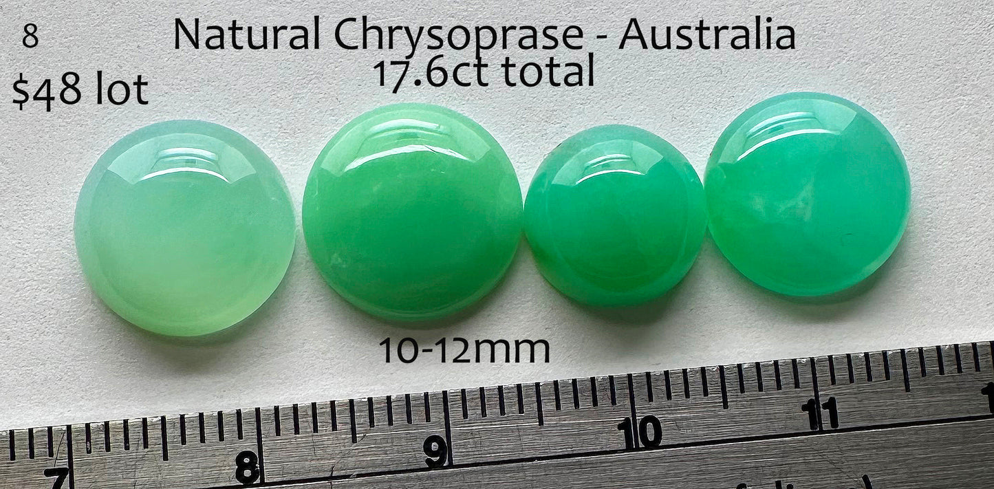 Chrysoprase - Natural - Australia - 7.3ct total Rock Deco