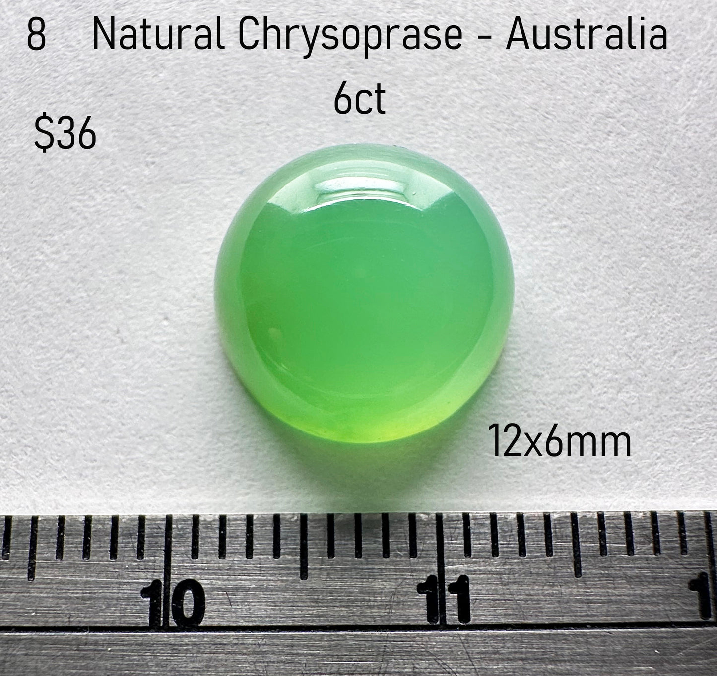 Chrysoprase - Natural - Australia - 6ct