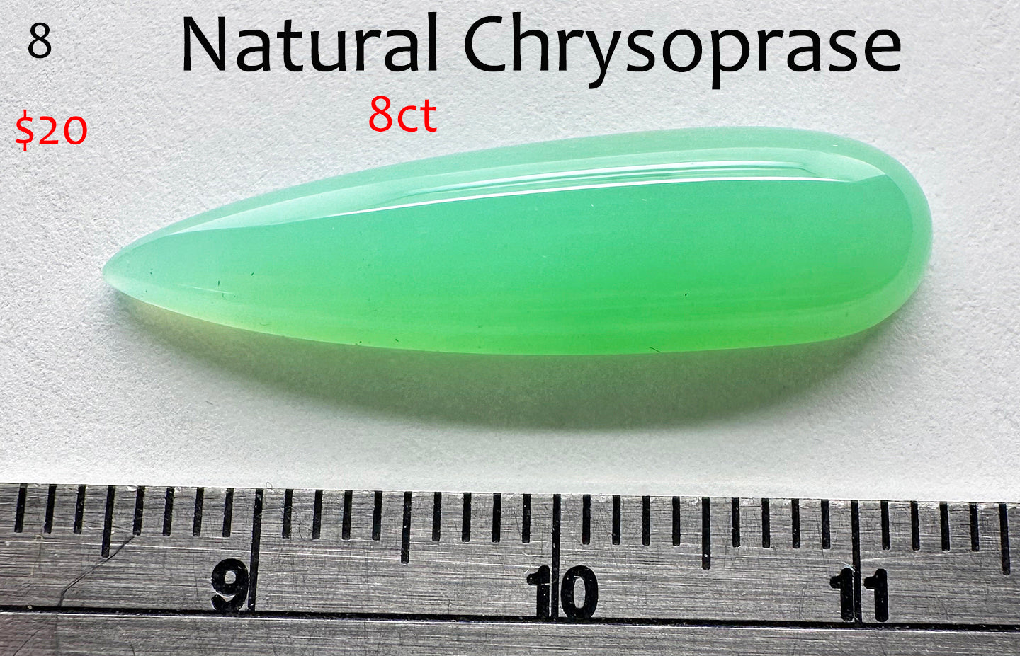 Chrysoprase - Natural - Australia - 8ct total