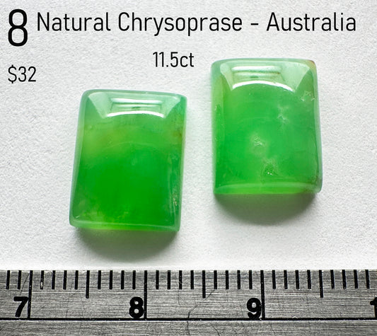 Chrysoprase - Natural - Australia - 11.5ct Total