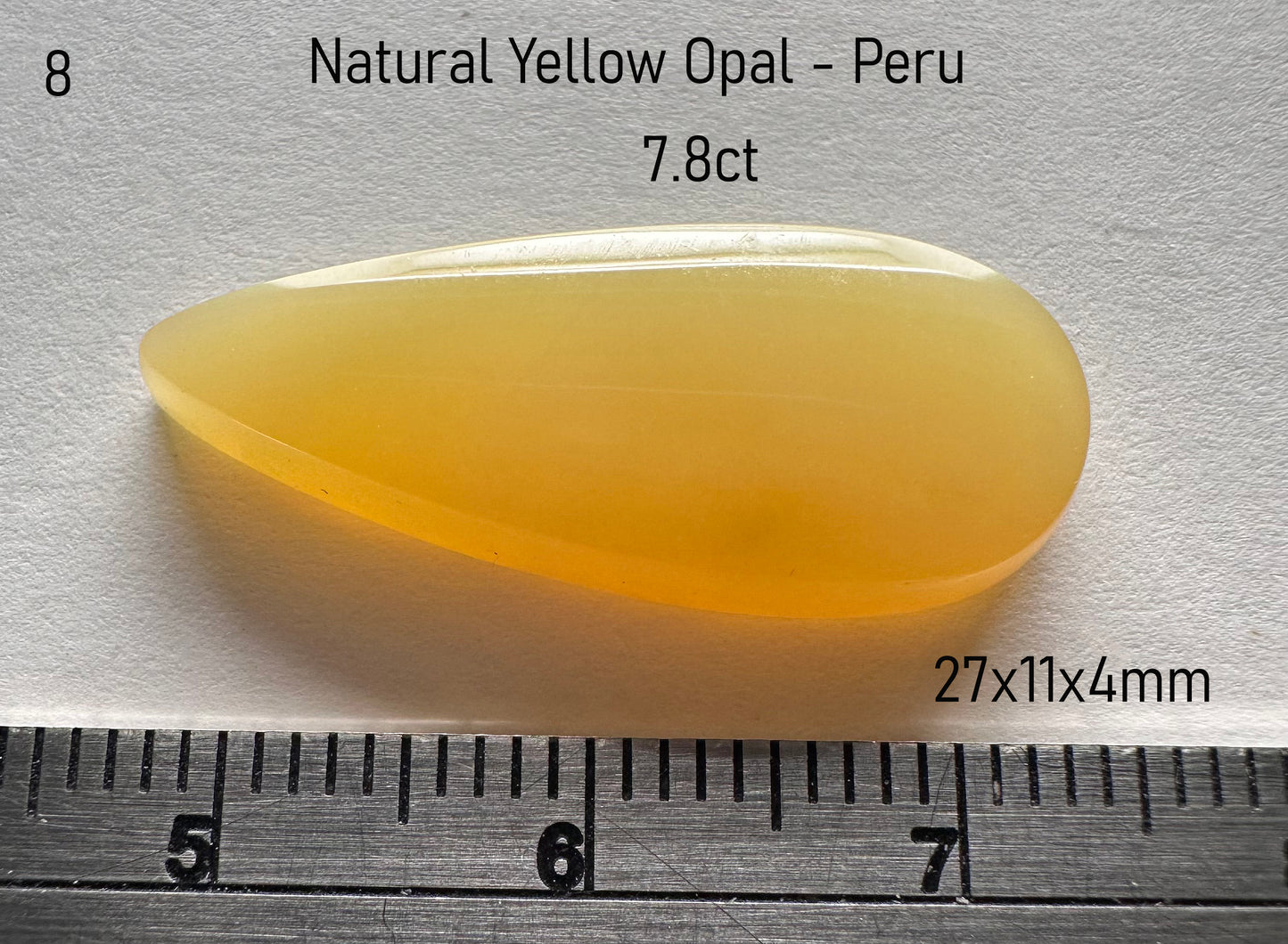 Opal - Natural - Yellow - Peru - 7.8ct