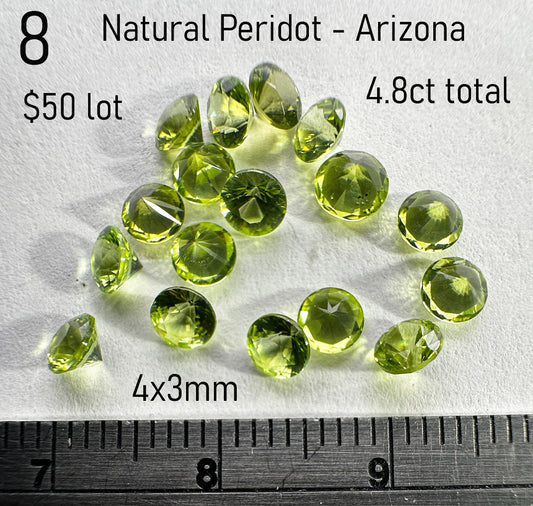 Peridot - Natural - Arizona - 4.8ct total