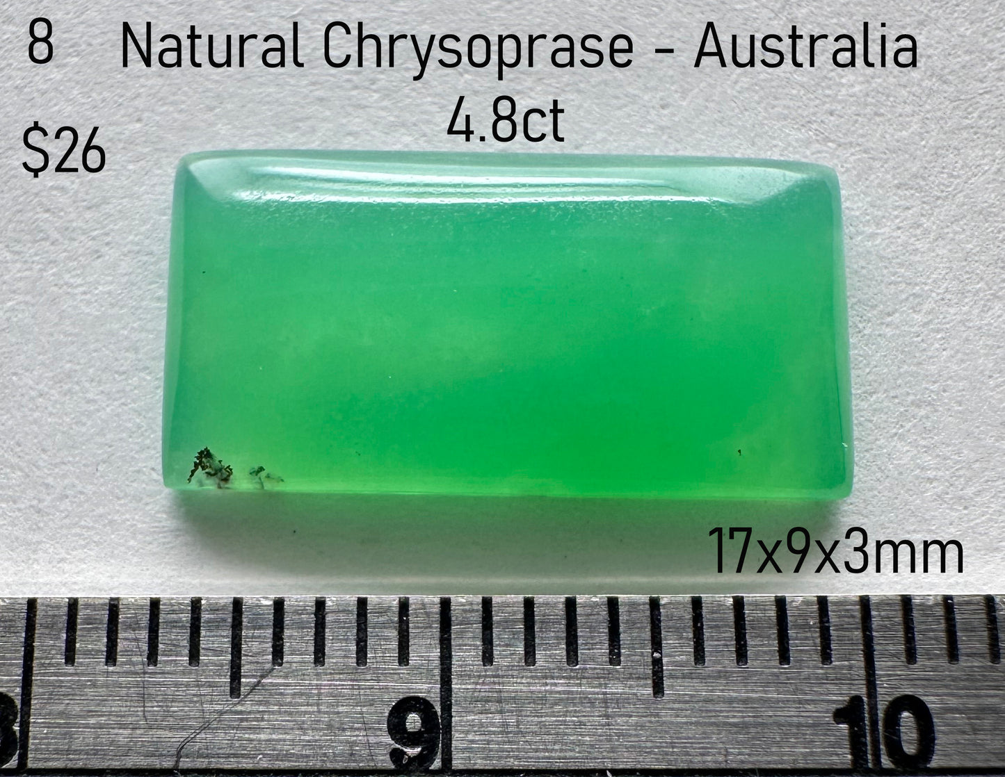 Chrysoprase - Natural - Australia - 4.8ct
