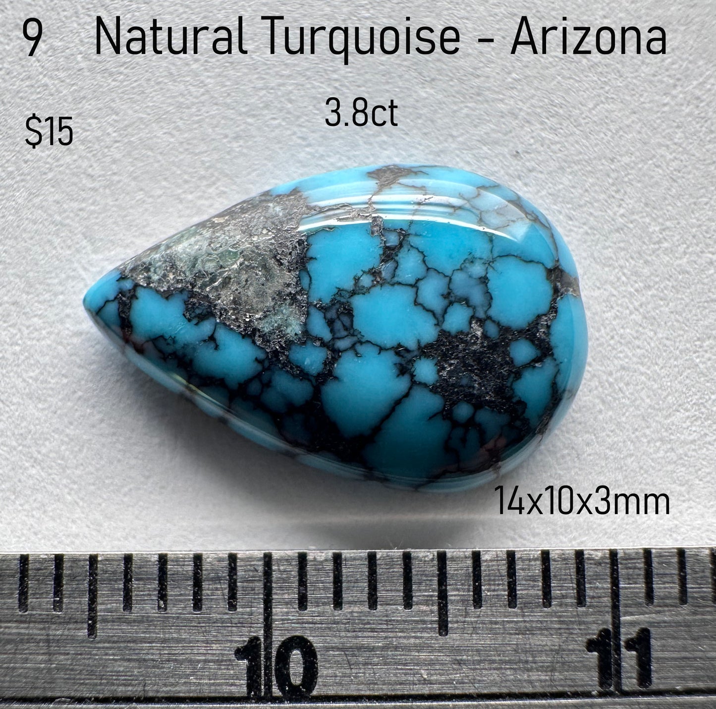 Turquoise - Natural - Arizona - 3.8ct
