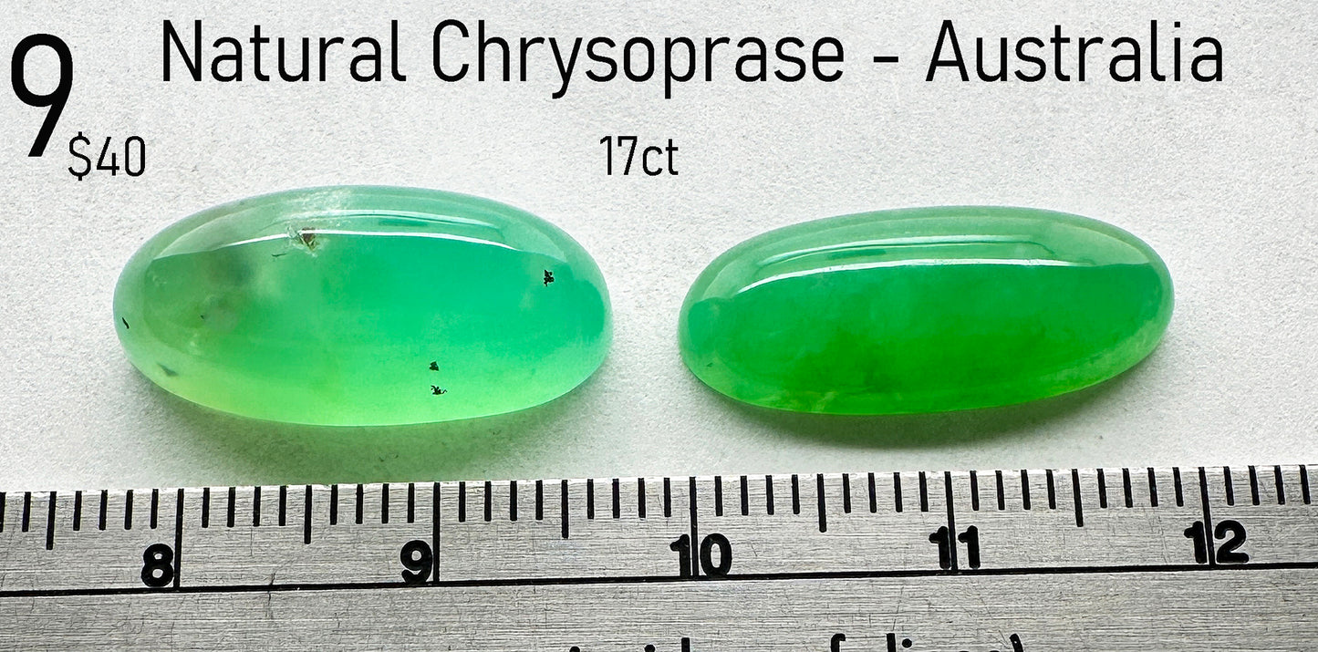 Chrysoprase - Natural - Australia - 17ct Total