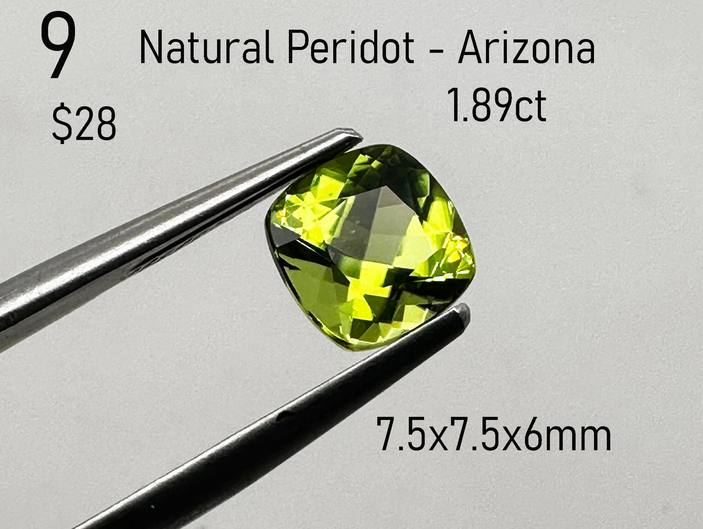 Peridot - Natural - Arizona - 1.89ct total