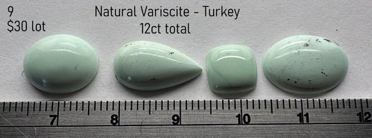 Varascite - Natural - Turkey - 12ct total