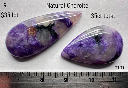 Charoite - Natural - Russia - 35ct total